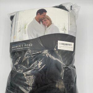 Lord & Lane Women's Shawl Collar Robe – Small, Black, Soft & Cozy, New with Tags